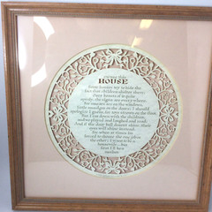Vintage Cindy Jacobs Hanging Die Cut Picture House Mother Funny Quote Framed