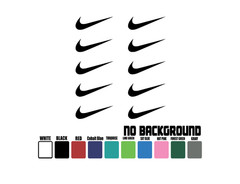 Set of 10 Nike swoosh vinyl decal sticker Car Truck Widow Laptop Tumbler Wall