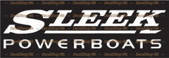 Sleek Power Boats – Outdoor Sports – Vinyl Die-Cut Peel N’ Stick Decals/Stickers