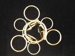 SEVEN! Sphere Display Stand Metal Medium Size Gold Color