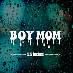 Boy Mom Decal Sticker Cute Son Baby Love Family Mother Mum Teen Child Truck Car