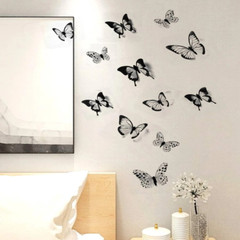 12pcs 3D Butterfly Sticker Wall Decoration for Living Room and Bedroom Stickers