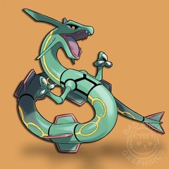 Rayquaza Sticker Car Decal Anime Vinyl 3–7″ Wide Made in USA