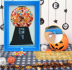 Wall Mount Candy Dispenser Frame, Gumball Machine Photo Picture Hanging Decor