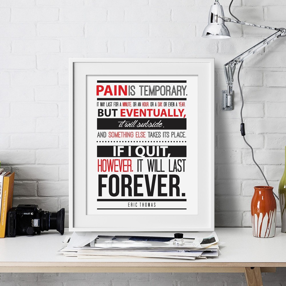 Eric Thomas Inspirational Wall Art Print Motivational Quote Poster Decor Gift