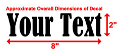 YOUR TEXT Vinyl Decal Sticker Car Window Bumper CUSTOM Personalized Lettering