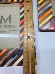 2 Matr Boomie Ethically sourced Bone Inlay Photo Frames Multi Colors 4×6 3×3