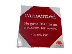 Ransomed Bible Verse Wall Art