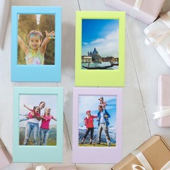 10Pcs Mini Picture Frames 2.4 x 3.5 Inch Rectangle Picture Frame Multicolor