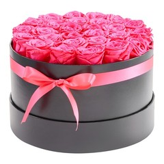 Uimoso 27 Preserved Roses in Round Box – Long-Lasting Red Bouquet