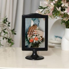 Double Sided Standing Picture Frames – (Black, 10 Count) 4×6 Inch, Plastic Pe…