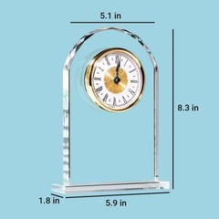 Personalized 55th Emerald Anniversary Acrylic Clock Gift for Couple Love You
