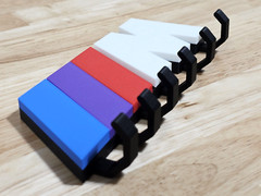 Motorsports B M W M / Wall Hanging SIX Keys Rack Hanger Organizer NEW