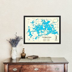 Old Map of Lake Chippewa, WI 1950 – Vintage Lake Chippewa Wi