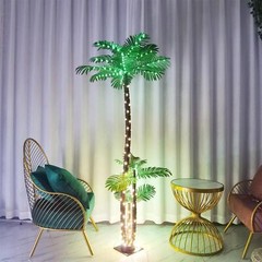 Artificial Palm Tree 6FT Outdoor w/8 Modes for Christmas Decor Home Patio Party