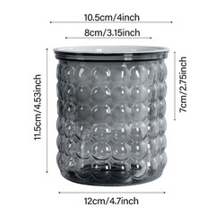 1pc Mini Self Watering Flower Pot Transparent Plastic Hydroponic Vase – NEW