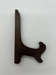 Easel Plate Holder 9” Wooden Plates Display Stand Burgundy