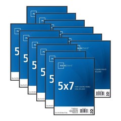 Front Loading Picture Frame 5×7 Inches Black Display Photo Frame Lot of 12