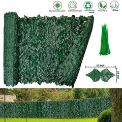 3x1M Artificial Ivy Leaf Faux Plants Hedge Privacy Fence Screen Wall Cover Decor