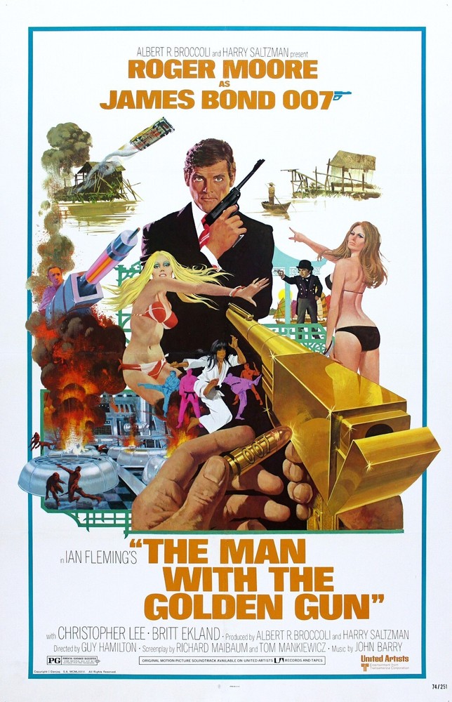 The Man with the Golden Gun 007 James Bond Movie POSTER 11×17 Roger Moore Spy