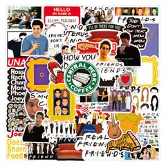 100Pcs Cartoon Friends Sticker for Adults Teens Girls Scrapbooking Water Bottles