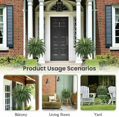 Stunning 35″ Indoor/Outdoor Ferns – 2 Realistic Boston Ferns for All Occasions