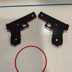 Milwaukee Logo 3D Print Gun-Shaped MilGlocKee Novelty with RARE EARTH MAGNETS