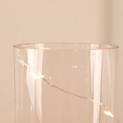 CLEAR 2 Round 32″ Cylinder Glass Flower VASES Centerpieces Party Decorations