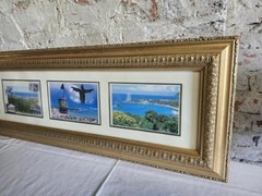 panoramic multi-aperture collage frame 39×10