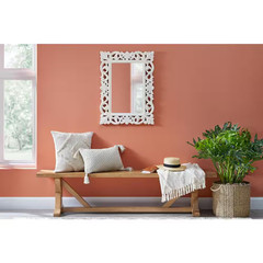 Medium Rectangular White Wood Framed Mirror (24 In. W X 32 In. H)