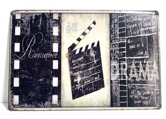 Hollywood Movie Night Metal Sign 8×12 Wall Art Décor Home Theater New
