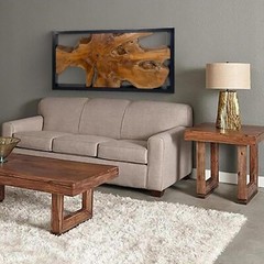 Rustic Teak Wood Wall Decor 17»x 31.5» Farmhouse Live Edge Wall Art Decoration
