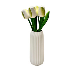 Wooden Dutch Tulips, Colorful Floral Tulip Wood Decor, Aprox. 13” L
