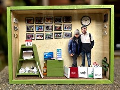 Personalized Gift, 3D Miniature frame, customized photo frame, Anniversary Gift