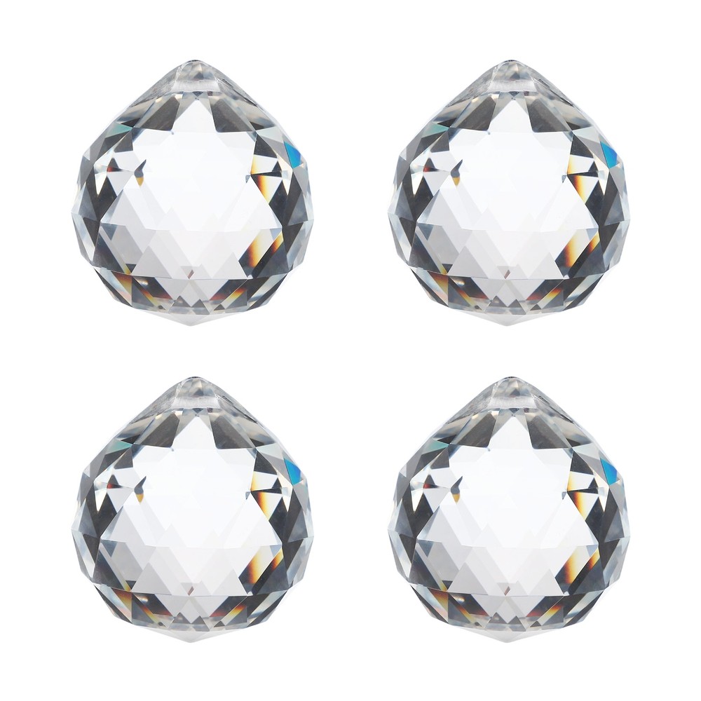 4 Pack 56mm / 2.2Inch Crystal Ball Prisms, Clear