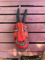 Giant Red Devil Handmade By Susie Paper Mache