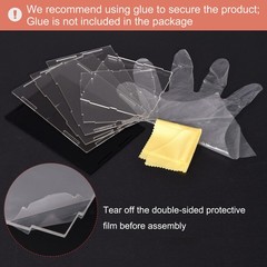 Acrylic Clear Display Case Box Dustproof Protection Cube Collectibles 10x10x20cm