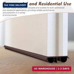 Lineshading 4 Pack Bottom Door Seal Exterior Plastic PVC 1 3/4″ x 36″ for Vinyl