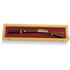 Rifle Gun Display Case Cabinet Wall Rack Replica Airsoft Civil War / USA MADE!