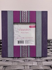 Xhilaration Purple Pink Picture Frame 4×4 Inches Photo Frame