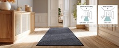 Easy Care Area Rug 4.5ft x 7ft, Non-Slip Washable Entryway Rug, Dog Door Mat,