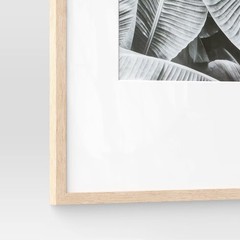 20″ x 30″ Matted to 11″ x 14″ Poster Frame Light Wood