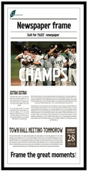 Newspaper Frame 11×22, 2 Packs for Articles and Media, Wall Hangers Included