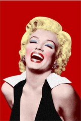 Marilyn Monroe Red Poster 24in x 36in