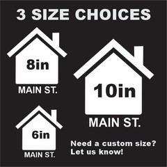 Custom Trash Can Address Stickers House Number Decal 6″ 8″ 10″ 5yr Outdoor Vinyl