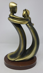 Dancing Couple Figurine Love Wedding Anniversary Abstract Modern Veteran Owned