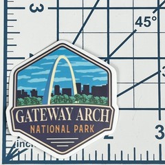 Gateway Arch National Park Vinyl Sticker St Louis Missouri Travel Art