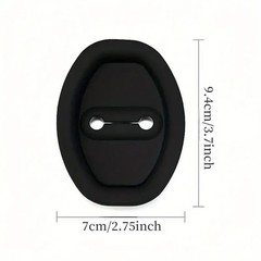 4PCS Car Door Strike Protector – Silicone Silent Latch Guard & Rust Stopper