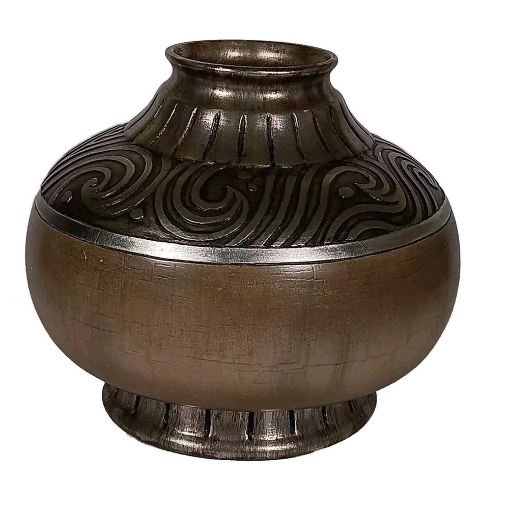 Art Deco Vase Modern Textured Decorative Home Décor Artmax International 10″H