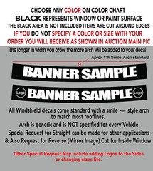 MAZDA TEXT w/LOGOS WINDSHIELD DECAL STICKER 42″w x 4″h in Any 1 Color